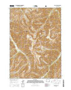Francs Peak Wyoming Current topographic map, 1:24000 scale, 7.5 X 7.5 Minute, Year 2015