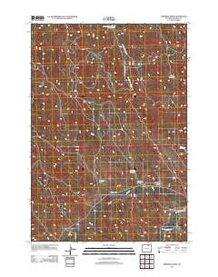 Fredrick Draw Wyoming Historical topographic map, 1:24000 scale, 7.5 X 7.5 Minute, Year 2012