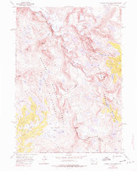 Fremont Peak South Wyoming Historical topographic map, 1:24000 scale, 7.5 X 7.5 Minute, Year 1968