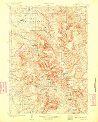 Fremont Peak Wyoming Historical topographic map, 1:125000 scale, 30 X 30 Minute, Year 1909