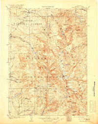 Fremont Peak Wyoming Historical topographic map, 1:125000 scale, 30 X 30 Minute, Year 1909