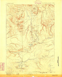 Gallatin Wyoming Historical topographic map, 1:125000 scale, 30 X 30 Minute, Year 1885