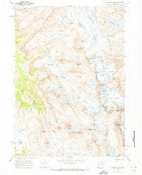 Gannett Peak Wyoming Historical topographic map, 1:24000 scale, 7.5 X 7.5 Minute, Year 1968