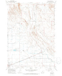 Garland Wyoming Historical topographic map, 1:24000 scale, 7.5 X 7.5 Minute, Year 1966