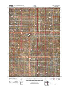 Gilbert Lake Wyoming Historical topographic map, 1:24000 scale, 7.5 X 7.5 Minute, Year 2012