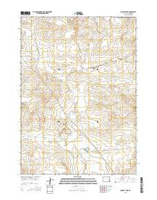 Gilbert Lake Wyoming Current topographic map, 1:24000 scale, 7.5 X 7.5 Minute, Year 2015