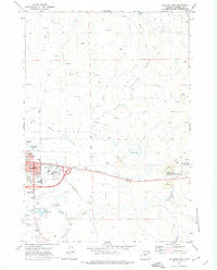 Gillette East Wyoming Historical topographic map, 1:24000 scale, 7.5 X 7.5 Minute, Year 1971