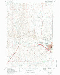 Gillette West Wyoming Historical topographic map, 1:24000 scale, 7.5 X 7.5 Minute, Year 1971