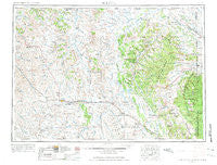 Gillette Wyoming Historical topographic map, 1:250000 scale, 1 X 2 Degree, Year 1954