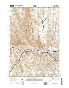 Gillette West Wyoming Current topographic map, 1:24000 scale, 7.5 X 7.5 Minute, Year 2015