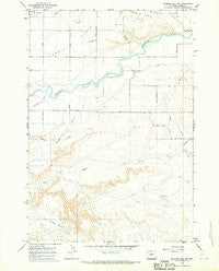 Gilmore Hill NW Wyoming Historical topographic map, 1:24000 scale, 7.5 X 7.5 Minute, Year 1966