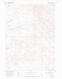 Glenrock NW Wyoming Historical topographic map, 1:24000 scale, 7.5 X 7.5 Minute, Year 1949