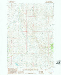 Goff Lake Wyoming Historical topographic map, 1:24000 scale, 7.5 X 7.5 Minute, Year 1987