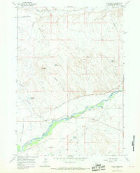 Gould Butte Wyoming Historical topographic map, 1:24000 scale, 7.5 X 7.5 Minute, Year 1966