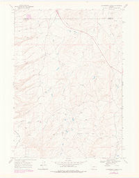 Government Creek Wyoming Historical topographic map, 1:24000 scale, 7.5 X 7.5 Minute, Year 1968