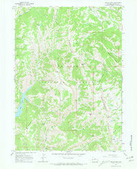 Graham Peak Wyoming Historical topographic map, 1:24000 scale, 7.5 X 7.5 Minute, Year 1967