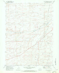 Graham Reservoir Wyoming Historical topographic map, 1:24000 scale, 7.5 X 7.5 Minute, Year 1969