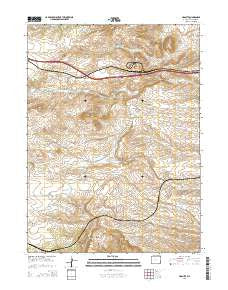 Granite Wyoming Current topographic map, 1:24000 scale, 7.5 X 7.5 Minute, Year 2015