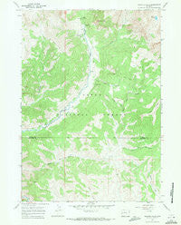 Granite Falls Wyoming Historical topographic map, 1:24000 scale, 7.5 X 7.5 Minute, Year 1967