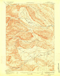 Grass Creek Basin Wyoming Historical topographic map, 1:62500 scale, 15 X 15 Minute, Year 1915