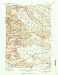Grass Creek Basin Wyoming Historical topographic map, 1:62500 scale, 15 X 15 Minute, Year 1913