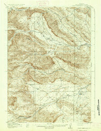 Grass Creek Basin Wyoming Historical topographic map, 1:62500 scale, 15 X 15 Minute, Year 1915