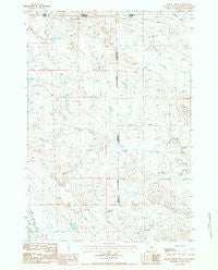 Gravel Draw Wyoming Historical topographic map, 1:24000 scale, 7.5 X 7.5 Minute, Year 1984