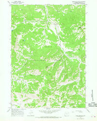Green Mountain Wyoming Historical topographic map, 1:24000 scale, 7.5 X 7.5 Minute, Year 1965