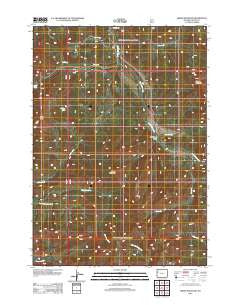 Green Mountain Wyoming Historical topographic map, 1:24000 scale, 7.5 X 7.5 Minute, Year 2012