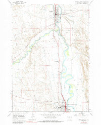 Greybull South Wyoming Historical topographic map, 1:24000 scale, 7.5 X 7.5 Minute, Year 1966