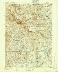 Gros Ventre Wyoming Historical topographic map, 1:125000 scale, 30 X 30 Minute, Year 1910
