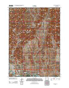 Guernsey Wyoming Historical topographic map, 1:24000 scale, 7.5 X 7.5 Minute, Year 2012