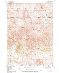 Guffy Peak Wyoming Historical topographic map, 1:24000 scale, 7.5 X 7.5 Minute, Year 1952