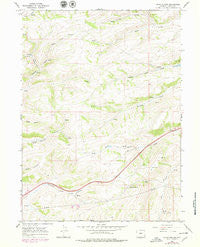 Guild Hollow Wyoming Historical topographic map, 1:24000 scale, 7.5 X 7.5 Minute, Year 1965