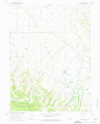 Gunst Reservoir Wyoming Historical topographic map, 1:24000 scale, 7.5 X 7.5 Minute, Year 1961