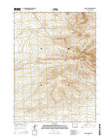Hadsell Spring Wyoming Current topographic map, 1:24000 scale, 7.5 X 7.5 Minute, Year 2015