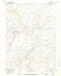 Hampton Wyoming Historical topographic map, 1:24000 scale, 7.5 X 7.5 Minute, Year 1969