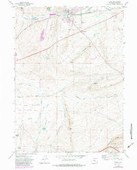 Hanna Wyoming Historical topographic map, 1:24000 scale, 7.5 X 7.5 Minute, Year 1971