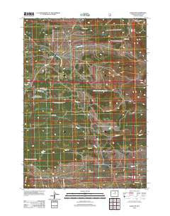 Hazelton Wyoming Historical topographic map, 1:24000 scale, 7.5 X 7.5 Minute, Year 2012