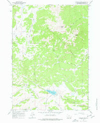 Hazelton Peak Wyoming Historical topographic map, 1:24000 scale, 7.5 X 7.5 Minute, Year 1967