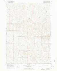 Henry Draw Wyoming Historical topographic map, 1:24000 scale, 7.5 X 7.5 Minute, Year 1966