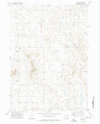Hilight Wyoming Historical topographic map, 1:24000 scale, 7.5 X 7.5 Minute, Year 1971