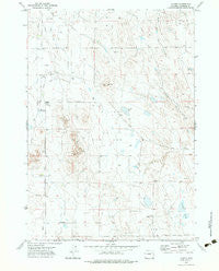 Hilight Wyoming Historical topographic map, 1:24000 scale, 7.5 X 7.5 Minute, Year 1971