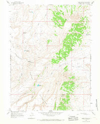 Horse Ranch Wyoming Historical topographic map, 1:24000 scale, 7.5 X 7.5 Minute, Year 1964