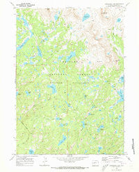 Horseshoe Lake Wyoming Historical topographic map, 1:24000 scale, 7.5 X 7.5 Minute, Year 1968