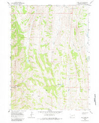 Huff Lake Wyoming Historical topographic map, 1:24000 scale, 7.5 X 7.5 Minute, Year 1967