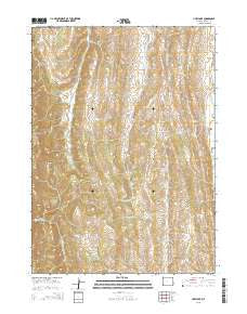 Huff Lake Wyoming Current topographic map, 1:24000 scale, 7.5 X 7.5 Minute, Year 2015