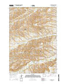 Hultz Draw Wyoming Current topographic map, 1:24000 scale, 7.5 X 7.5 Minute, Year 2015