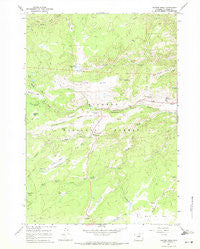 Hunter Mesa Wyoming Historical topographic map, 1:24000 scale, 7.5 X 7.5 Minute, Year 1967
