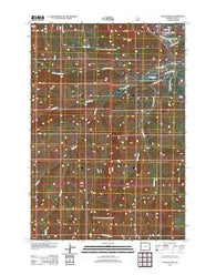 Hunter Peak Wyoming Historical topographic map, 1:24000 scale, 7.5 X 7.5 Minute, Year 2012